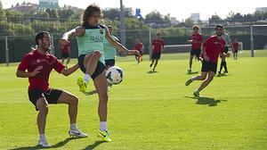 Els millors moments de l’entrenament i l’amistós que ha disputat el Barça amb el Sant Andreu.