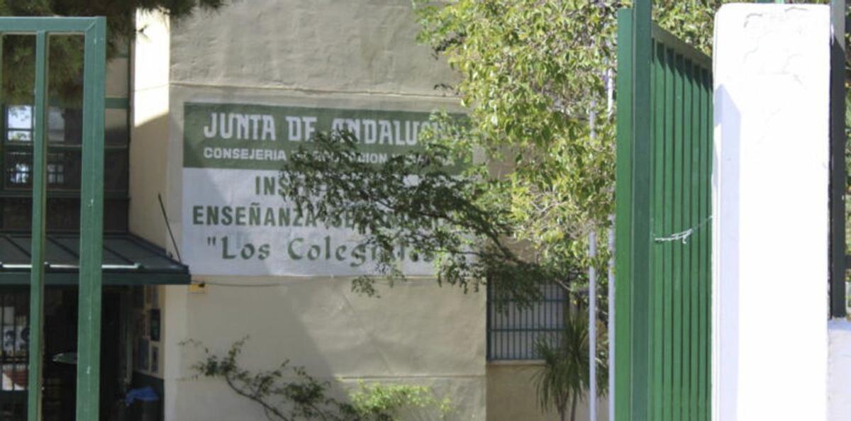 Puerta de acceso al IES Los Colegiales en Antequera. | L.O.