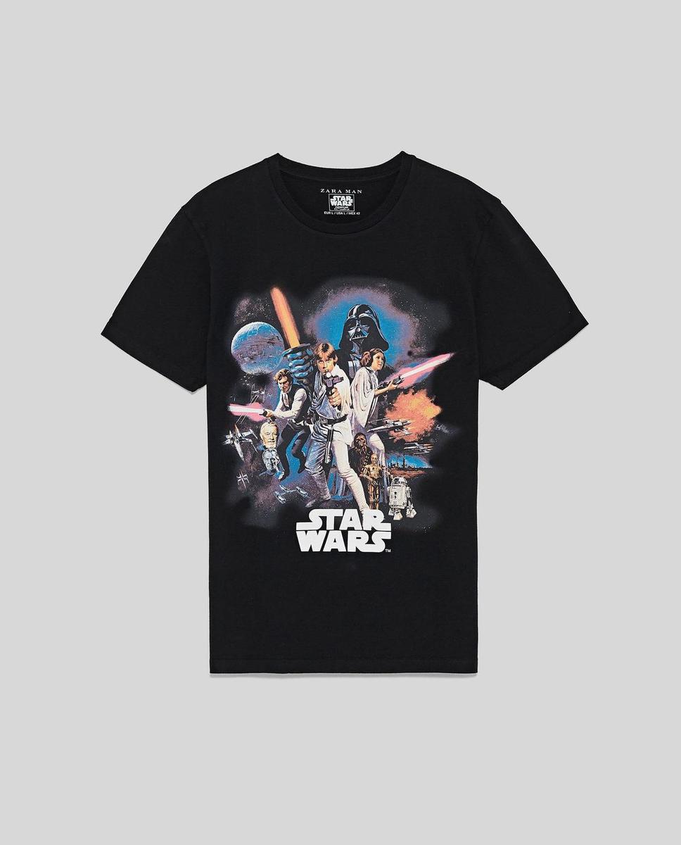 Camiseta negra de Star Wars