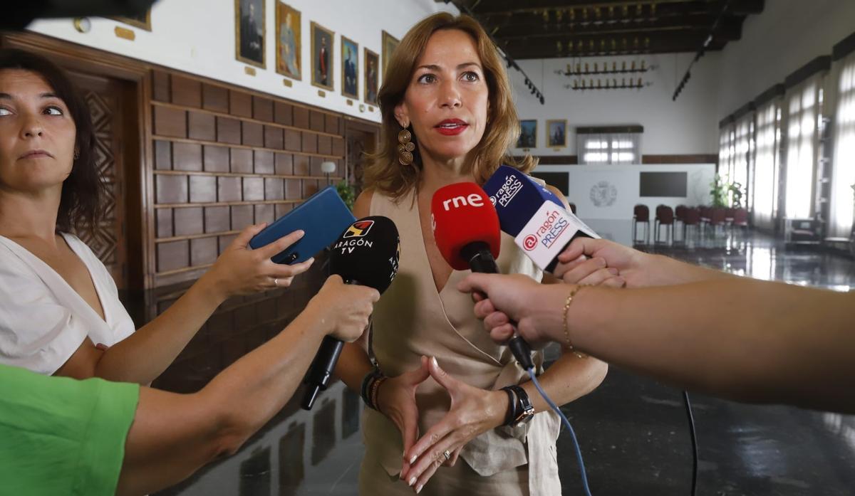 Natalia Chueca, en el acto de fundación del Consejo Asesor de la candidatura de Zaragoza a la Capitalidad Europea del Deporte en 2026.