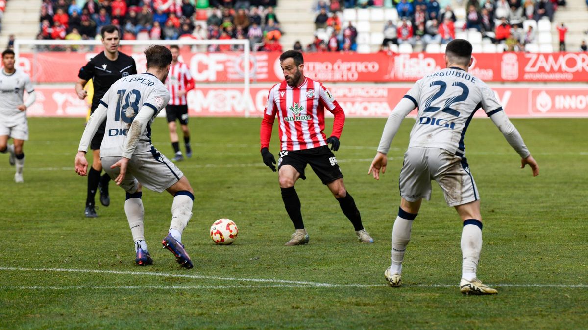 Campabadal, en un momento del Zamora CF - Osasuna B