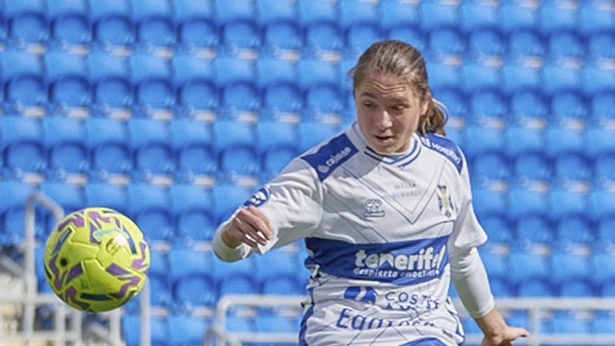 Aleksandra Zaremba, en un momento del partido ante el Logroño. | UD TENERIFE