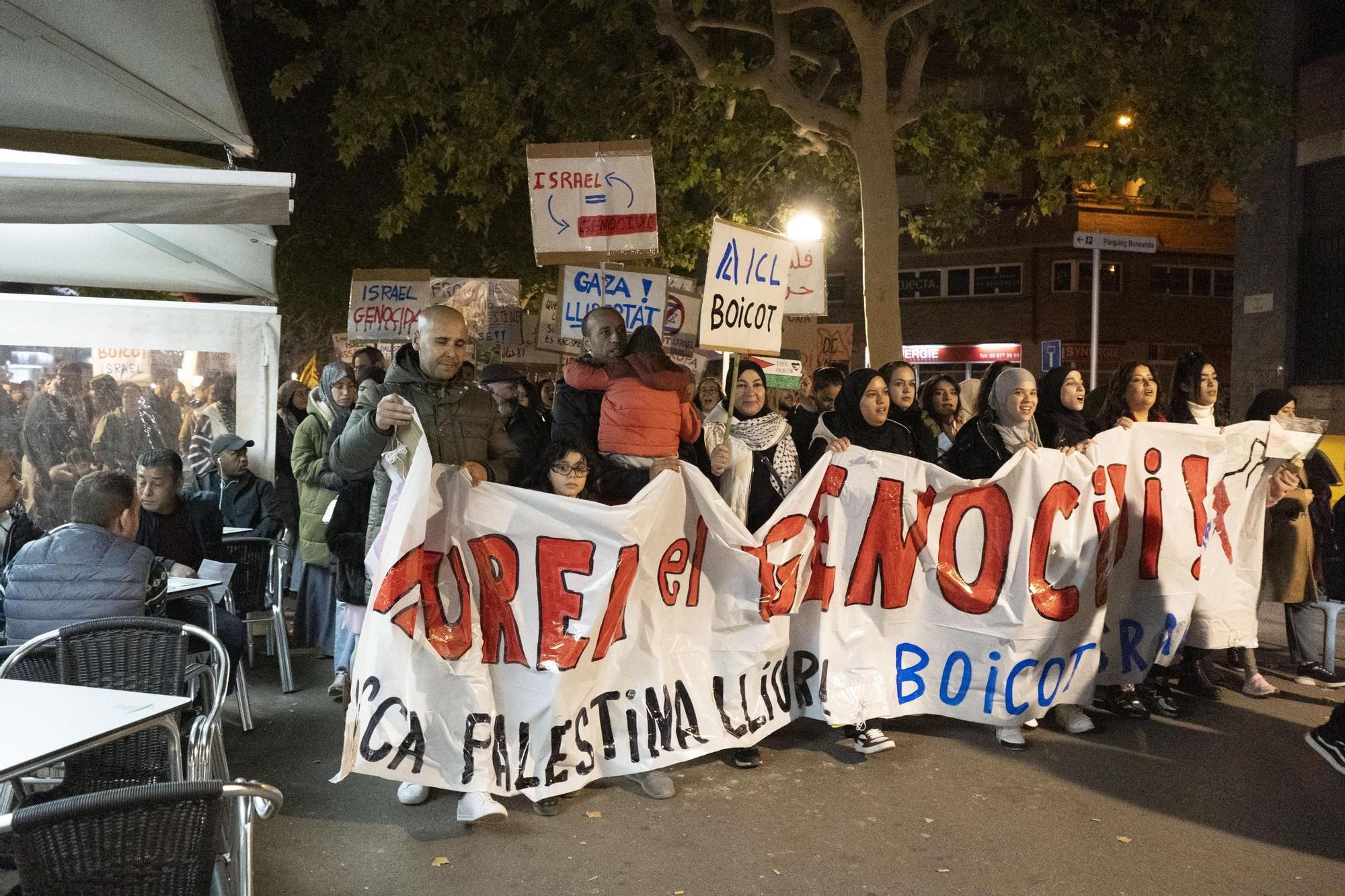 Les imatges de la manifestació a favor de Palestina a Manresa