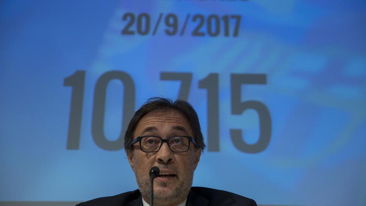 Benedito, durante su rueda de prensa