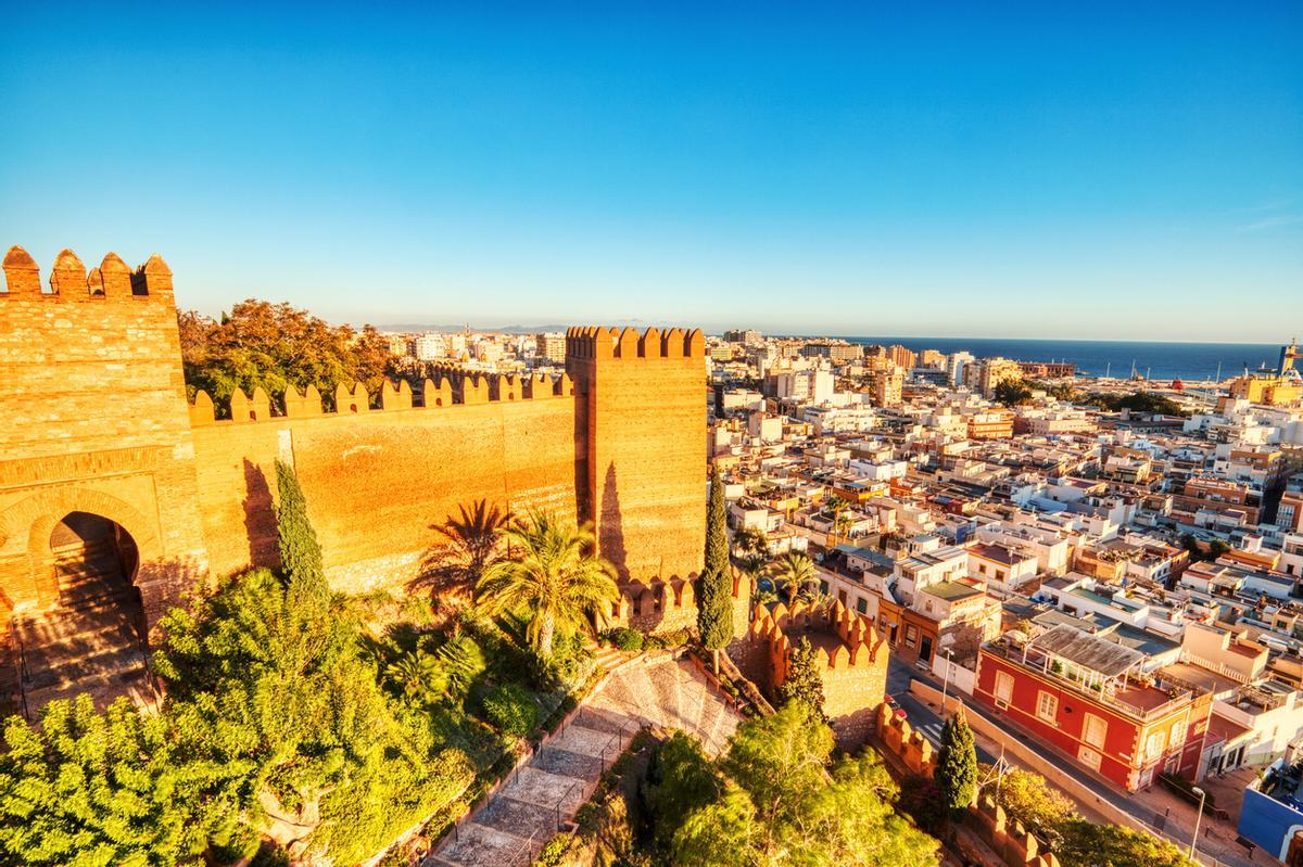 Vista aérea de la ciudad de Almería