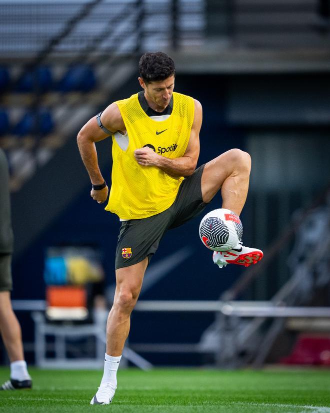 Las imágenes del regreso de Dembélé y del entrenamiento del Barça