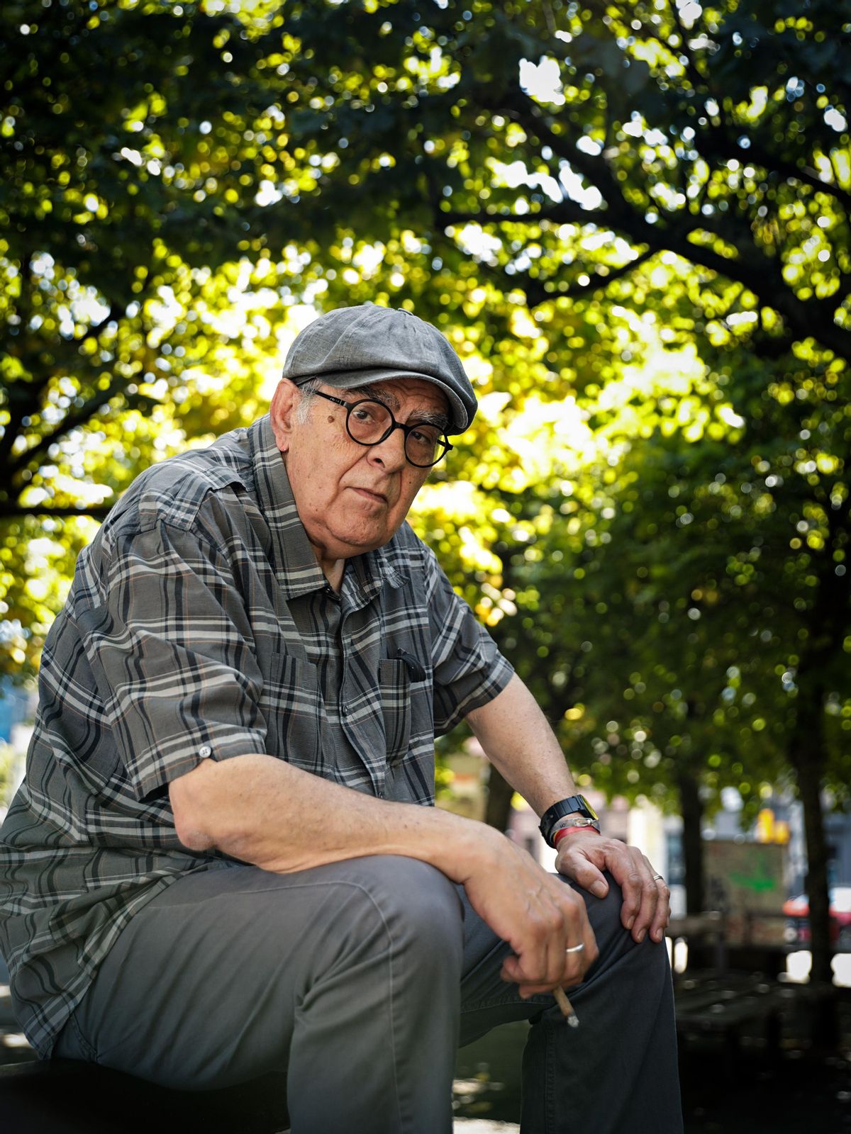 Boni Ortiz, en la zona de Fomento, en Gijón. | JUAN PLAZA