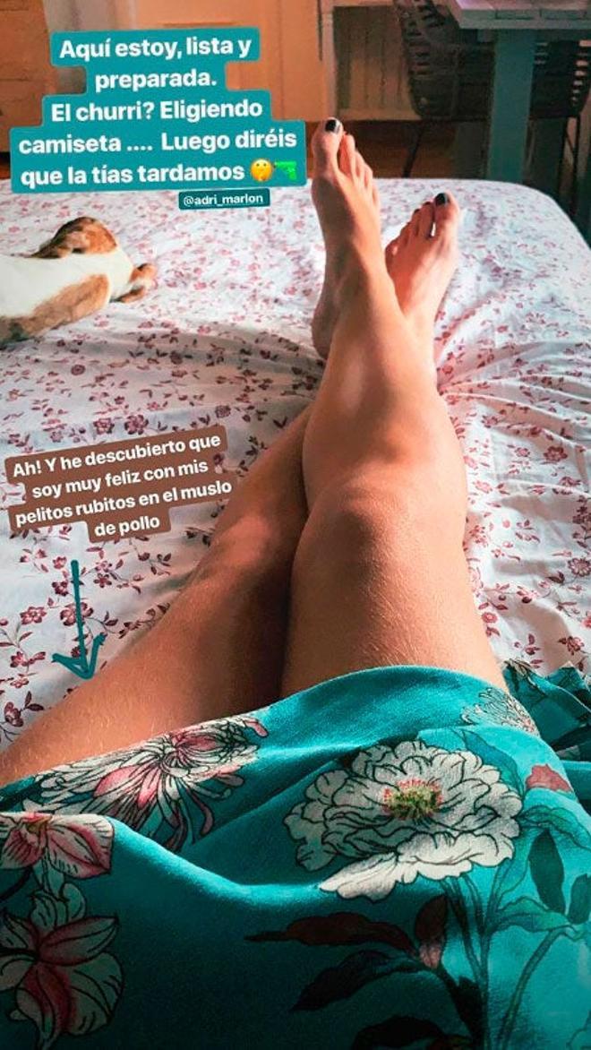 Las piernas peludas de Ana Fernández