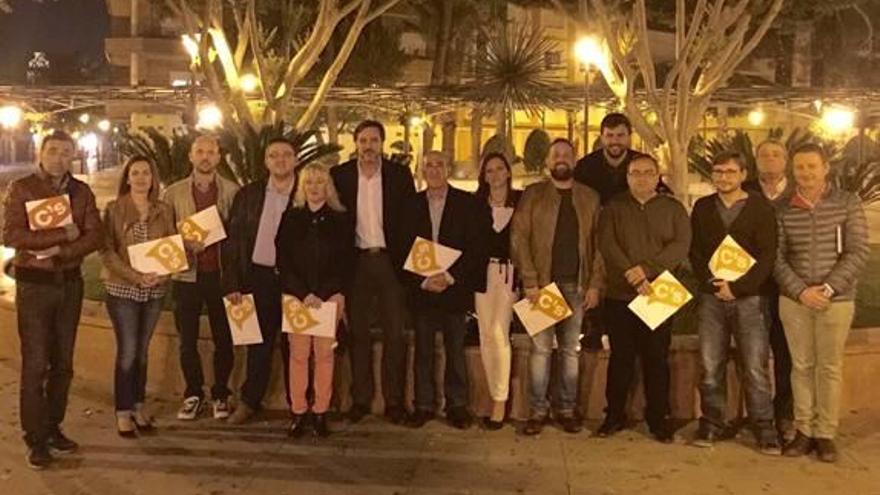 Los miembros del Comité Comarcal de Ciudadanos.