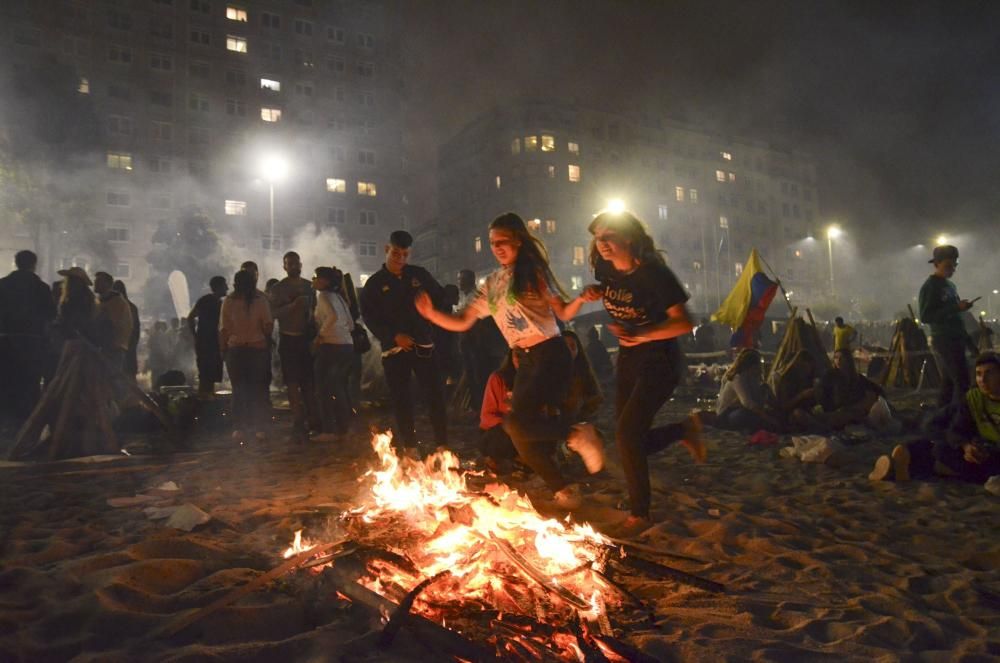 Las hogueras de San Juan 2016 A Coruña