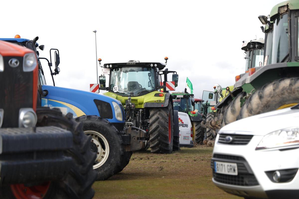 Fotogalería | Los tractores ya ocupan las carreteras extremeñas