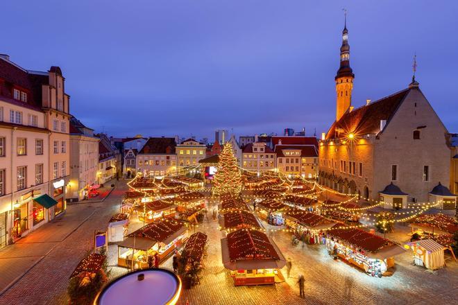 Tallin, Estonia, mercado navidad