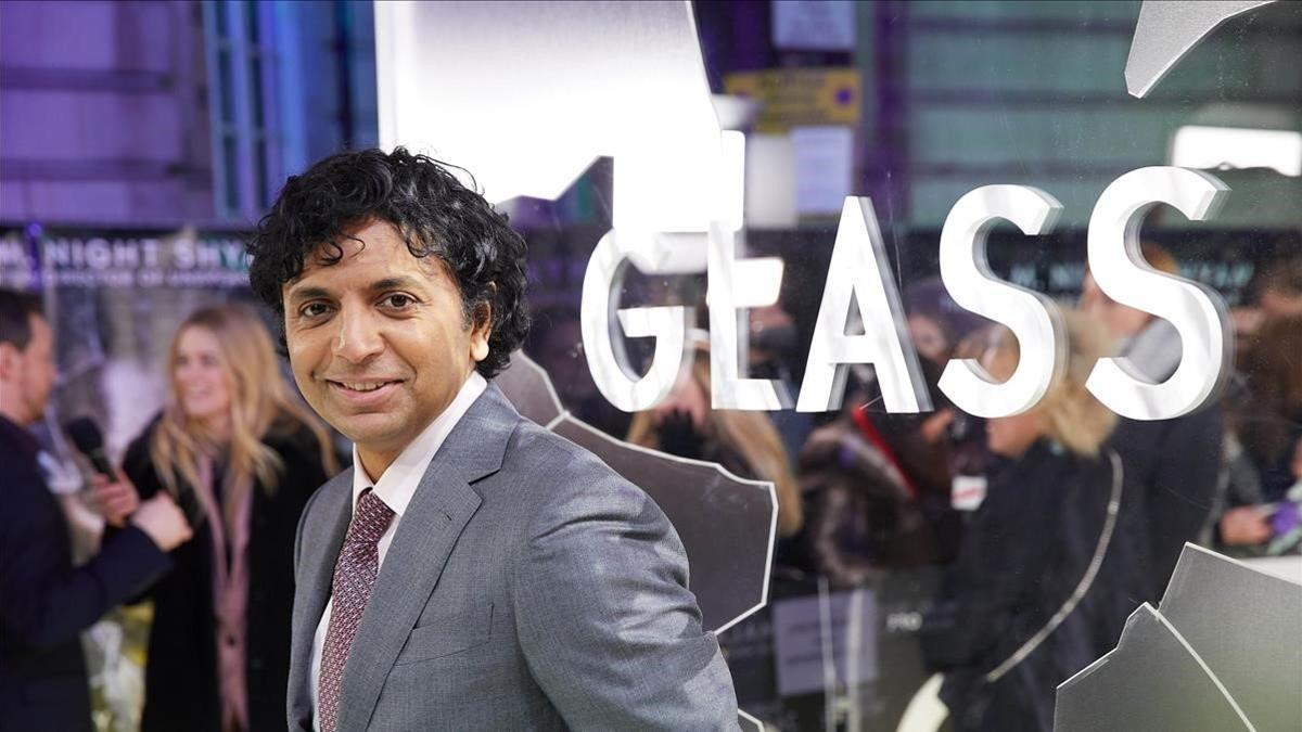 M. Night Shyamalan, en la 'premier' de 'Glass', en Londres.