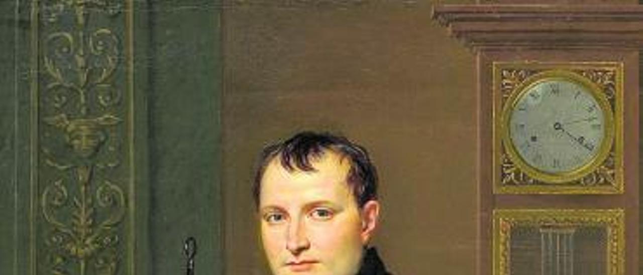 Retrato de Napoleón
por Jacques Louis 
David (1812).  Wikipedia