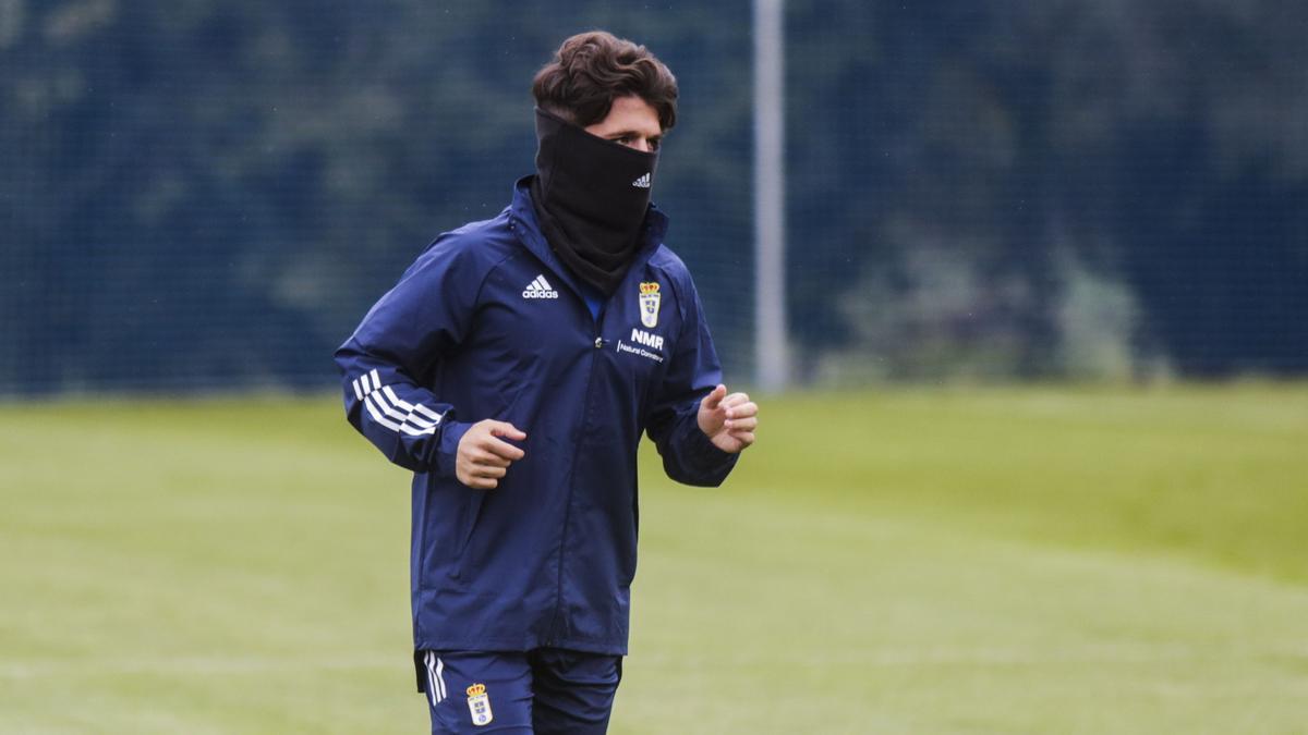 Juanjo Nieto, en El Requexón durante un entrenamiento.