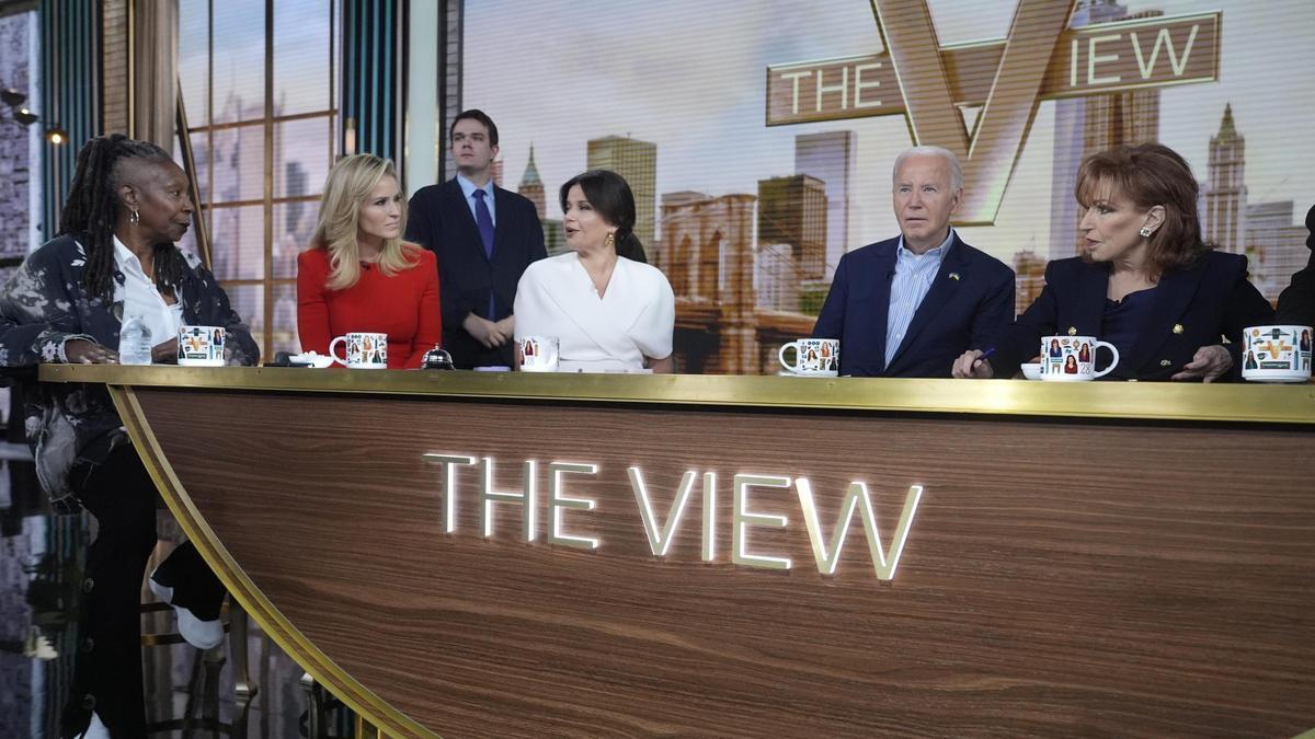 El presidente de EEUU, Joe Biden, durante la entrevista en el programa 'The View' the ABC.