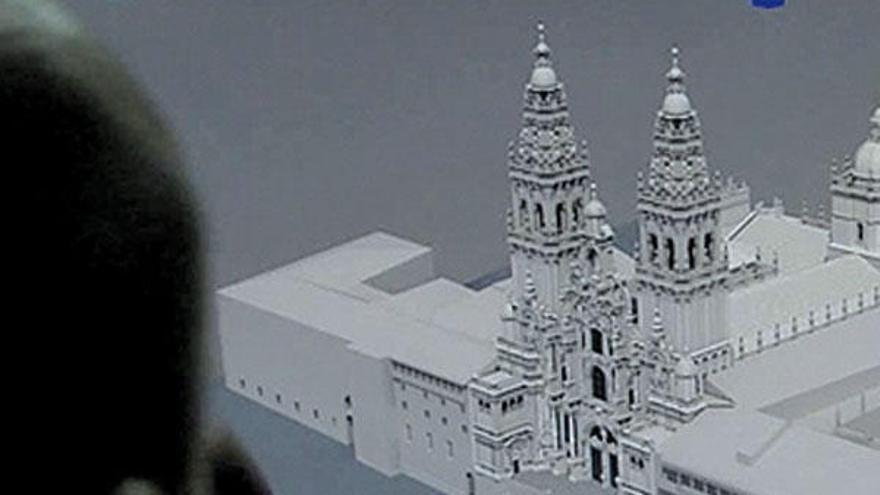 Captura del sistema de visita digital de la catedral de Santiago. // FdV