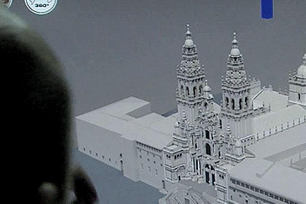 Captura del sistema de visita digital de la catedral de Santiago. // FdV
