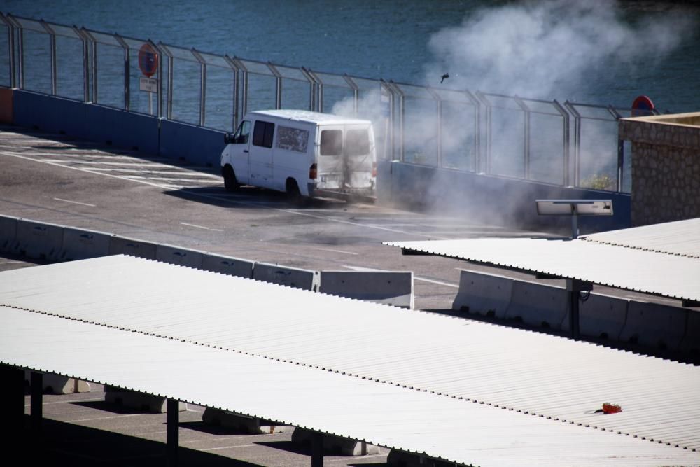 Imágenes del simulacro de la armada en el Puerto de València