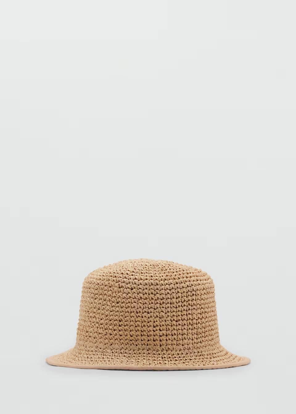 Sombrero bucket de fibra natural