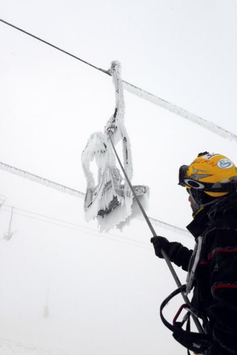 Trabajos de preparación de la estación de esquí Valgrande-Pajares.