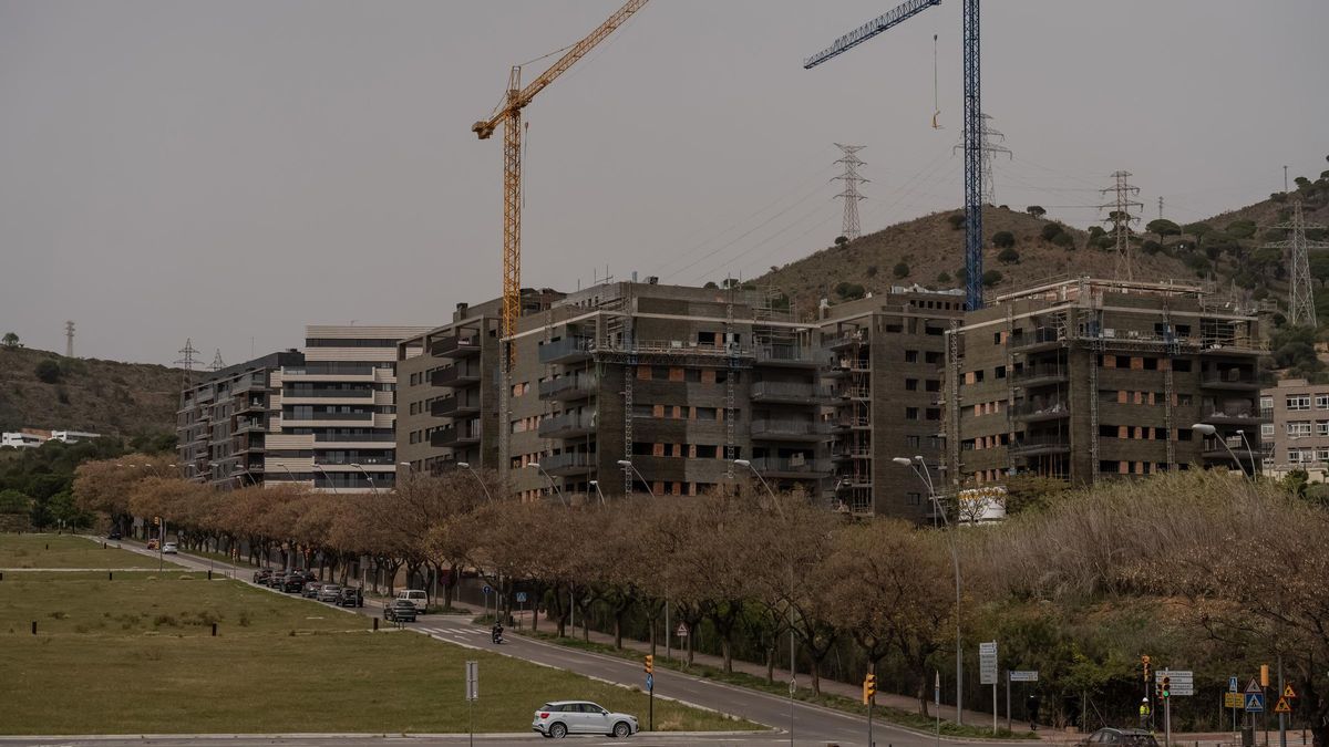Viviendas en construcción.