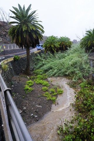 Domingo de lluvias en Gran Canaria por el paso de la tormenta 'Hermine'