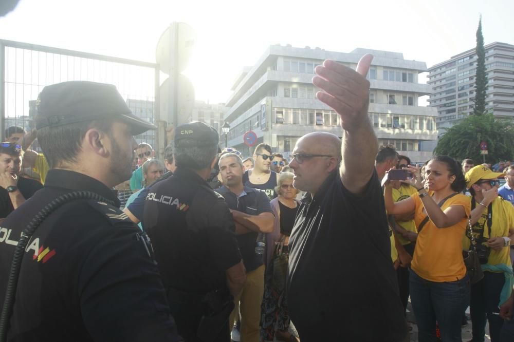 Protesta de los marineros del cerco en Vigo