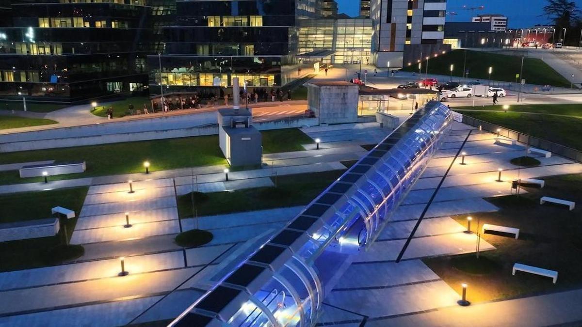 VÍDEO: Inauguración de los pasillos rodantes y del intercambiador de transporte público del Hospital Universitario Central de Asturias