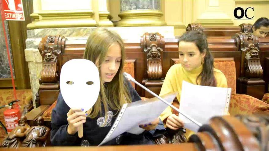 Más de 60 escolares participan en el pleno infantil de A Coruña