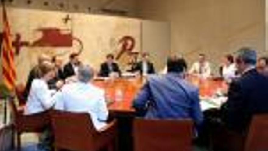 La reunió d&#039;ahir del Consell Executiu de la Generalitat.