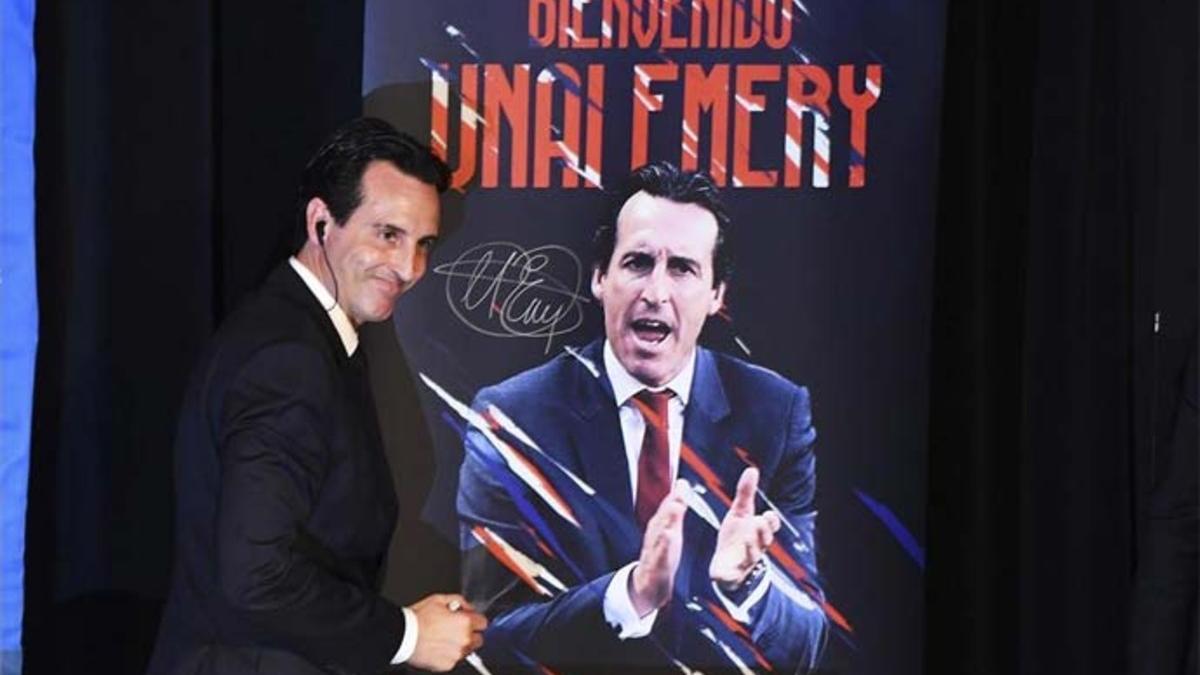 Unai Emery, en su presentación como nuevo entrenador del PSG