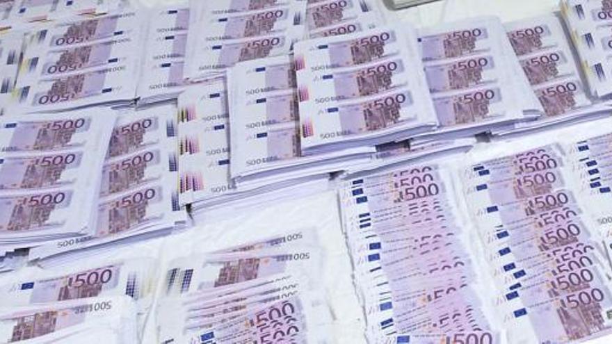 Billetes de 500 euros.