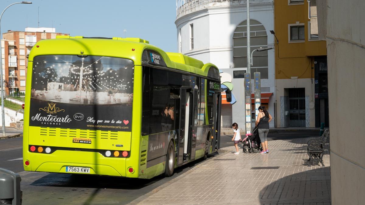 Parada de autobús de Badajoz.