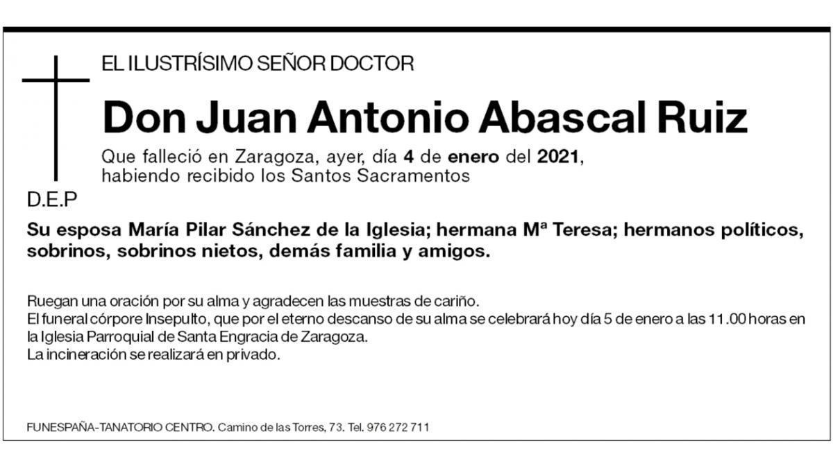 Juan Antonio Abascal Ruiz