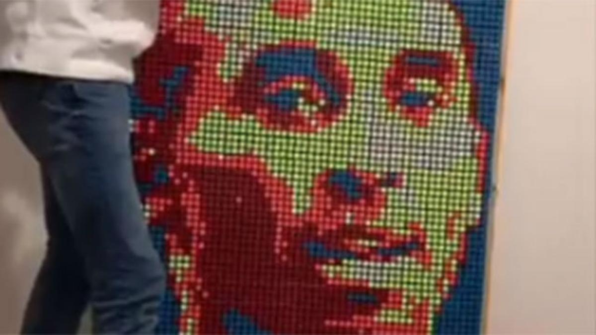 El homenaje a Kobe Bryant con cubos de Rubik