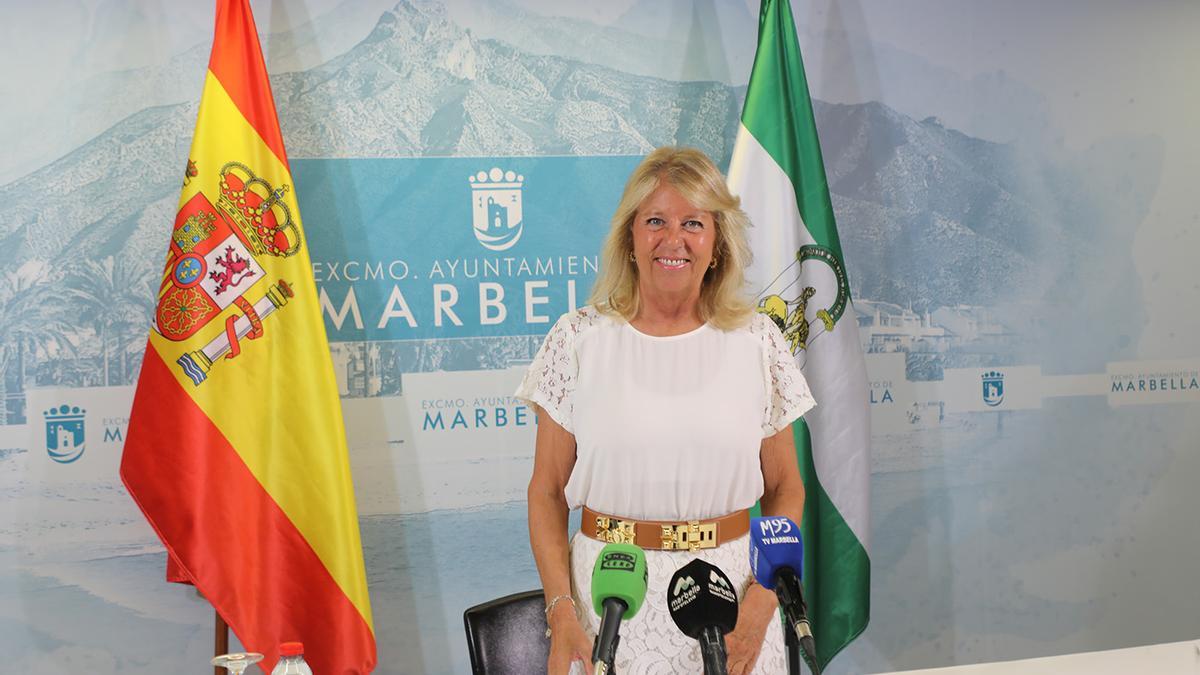La alcaldesa de Marbella, Ángeles Muñoz