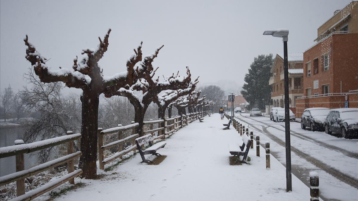 Nevada en la Rivera d’Ebre 