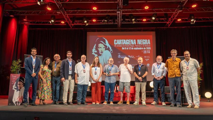Juan Antonio López gana el Icue Negro y Julián Ibáñez recibe el Premio de Honor de Cartagena Negra