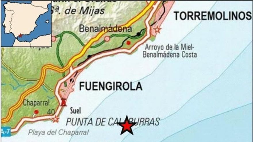 Fuengirola registra un terremoto de 3,5 de magnitud