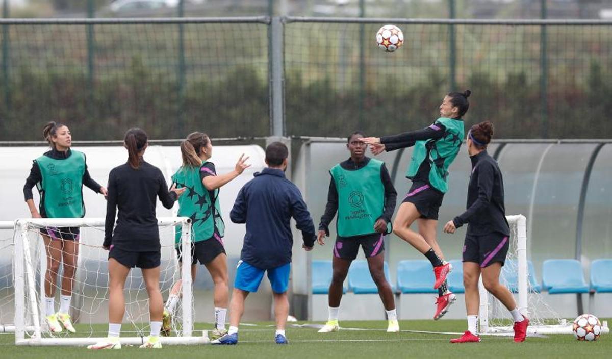 Las mejores imágenes del último entrenamiento del Barça antes del debut en Champions