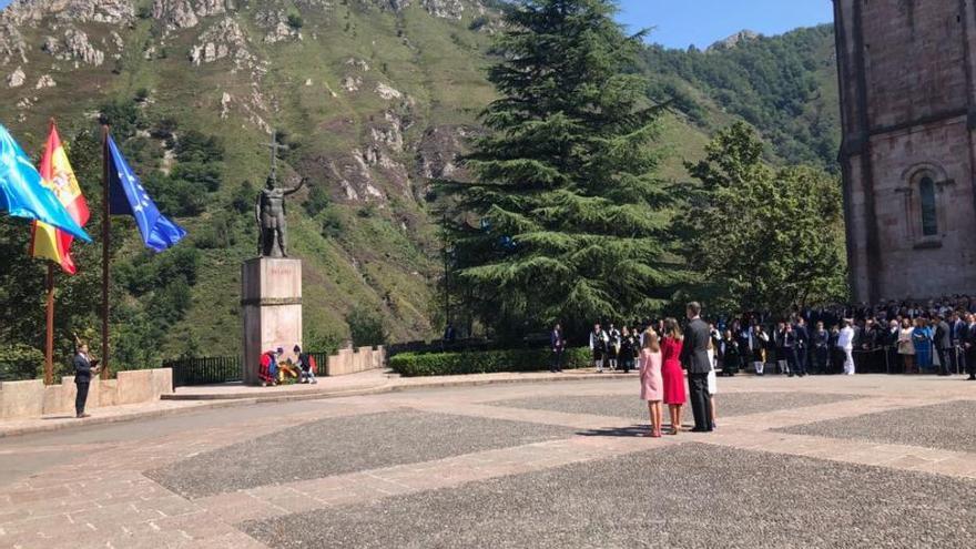 Visita histórica de los Reyes, la princesa Leonor y la infanta Sofía a Covadonga