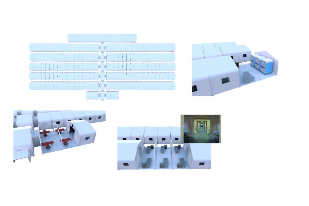Así serán los hospitales de campaña para infectados por coronavirus en la Comunidad Valenciana