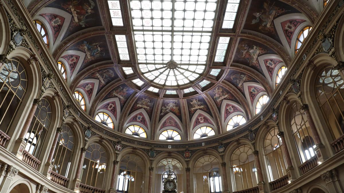 Interior del Palacio de la Bolsa.