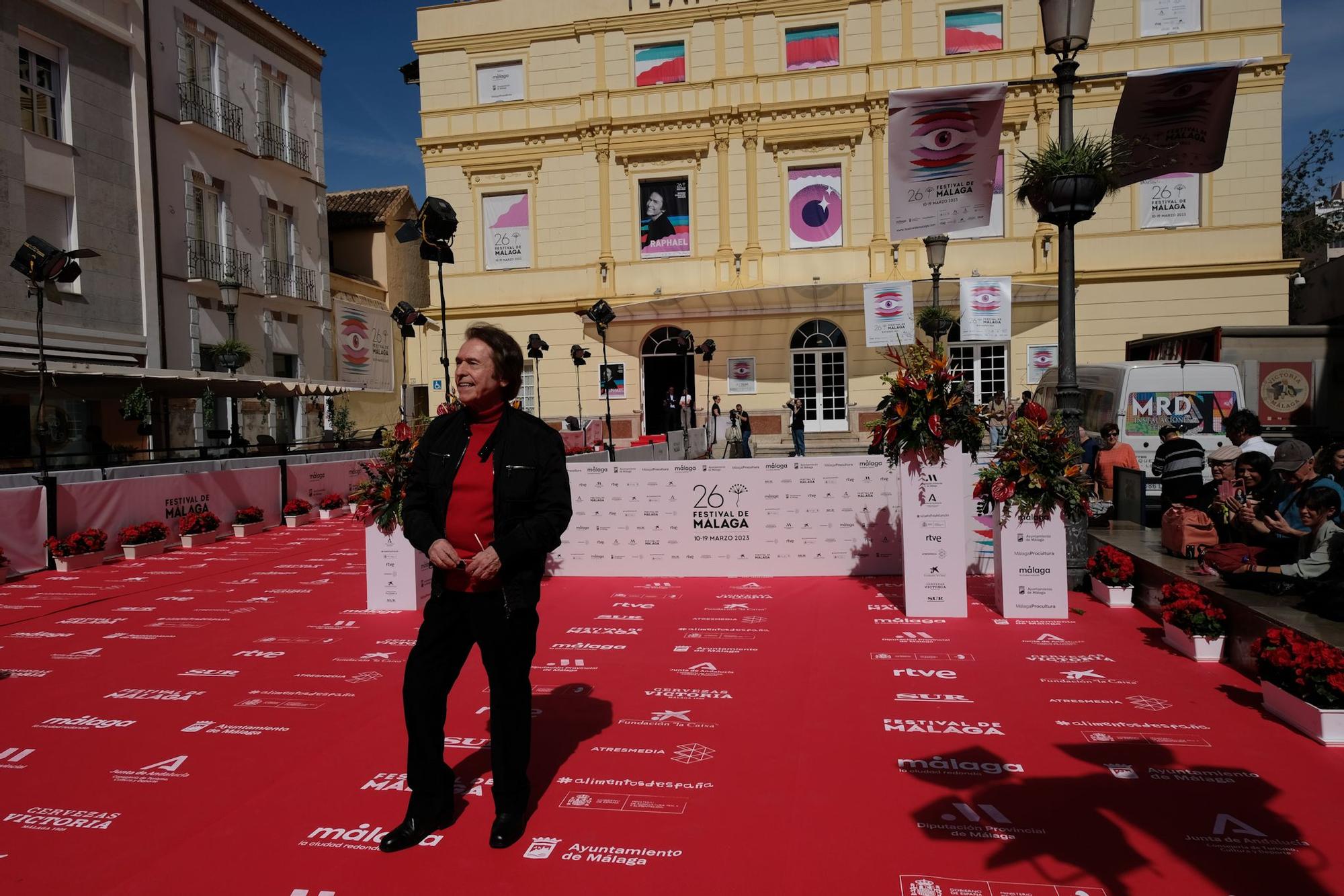 Raphael, en Málaga para recibir la biznaga Ciudad del Paraíso del Festival de Cine