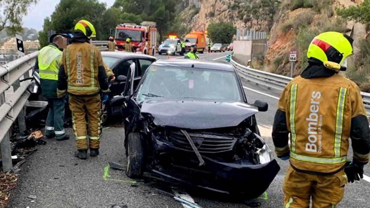 Imagen del accidente ocurrido en Altea.