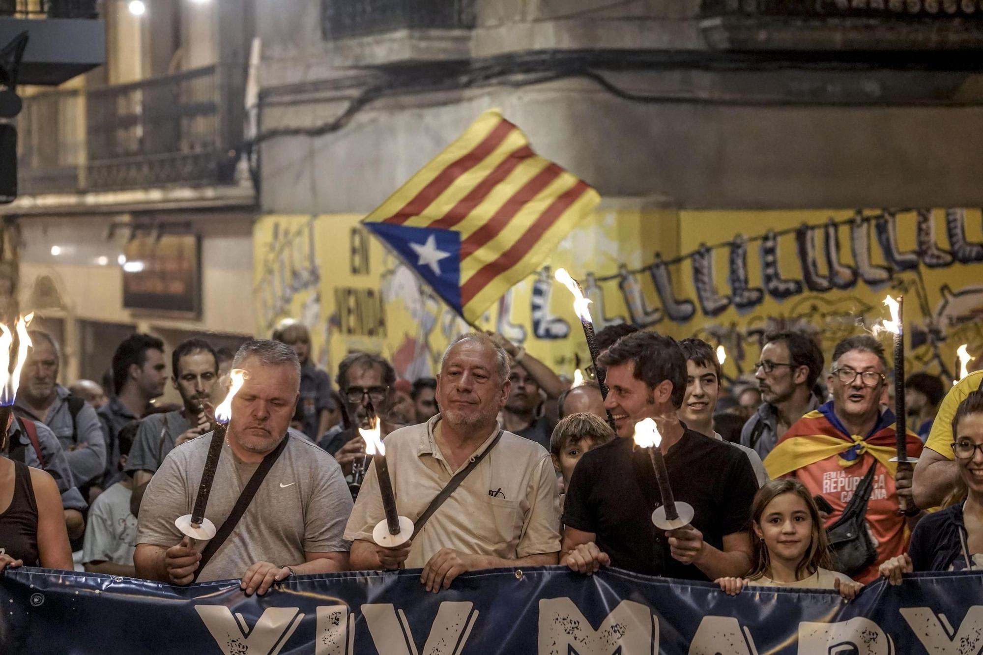 La Marxa de Torxes de Manresa, en imatges