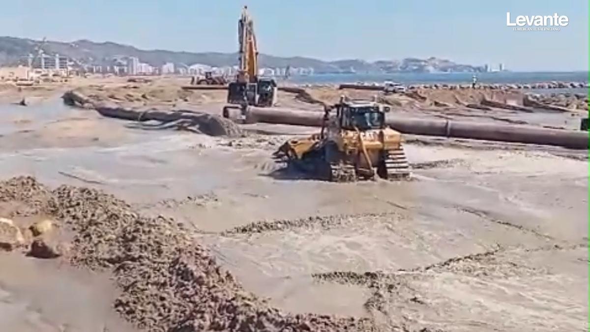 La megadraga completa hoy las aportaciones de arena a las playas de Cullera