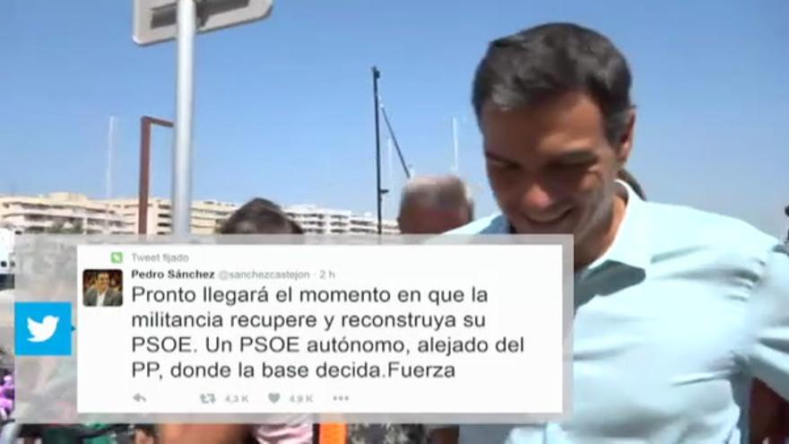 Pedro Sánchez se pronuncia por Twitter tras la abstención decidida en el Comité Federal