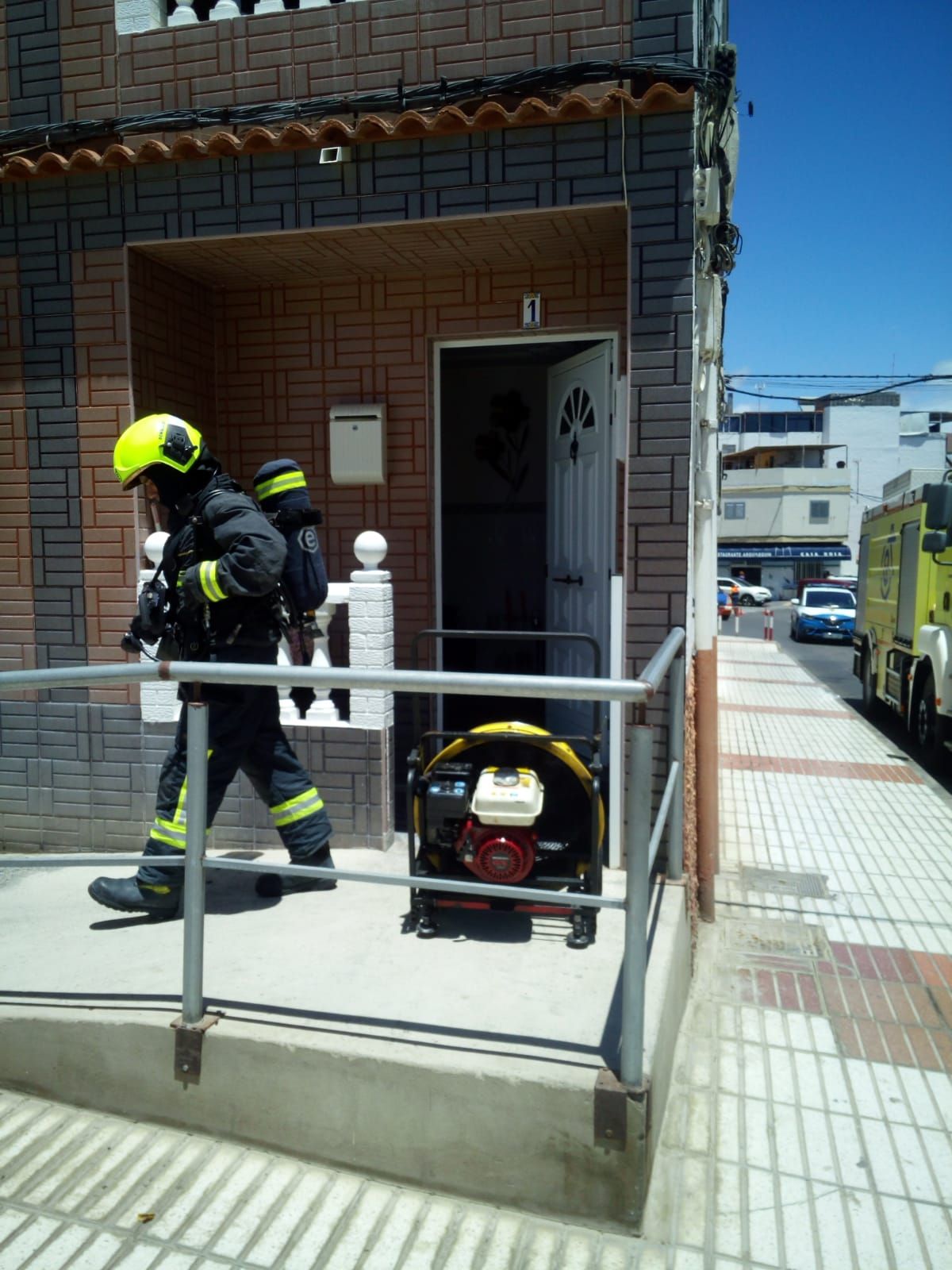 Incendio en una vivienda en Arguineguín